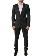 Gray Wool Slim Fit Formal 2 Piece Men Suit
