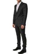 Gray Wool Slim Fit Formal 2 Piece Men Suit