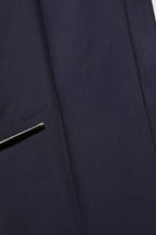 Black Wool Slim Fit Formal 2 Piece Men Suit