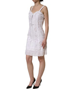 White Broderie Anglaise Cotton Mini Dress