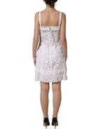 White Broderie Anglaise Cotton Mini Dress