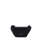 Black Polyester Clutch Bag