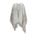 Beige Linen Poncho