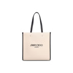 Beige Canvas Tote Bag