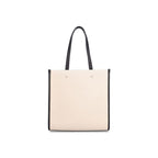 Beige Canvas Tote Bag