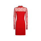 Multicolor Elastane Casual Dress