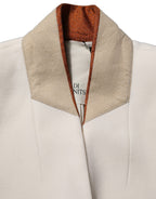Antwerp White Wool Long Trench Coat Jacket