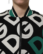 Multicolor Logo Full Zip Bomber Jacket