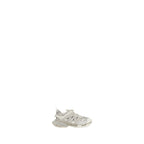 White Polyethylene Athletic Sneakers