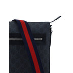 Black Fabric Shoulder Bag