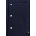 Blue Wool Oves Aries Sleeveless Jacket