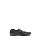 Black Calf Leather Bos Taurus Slip-On Loafers