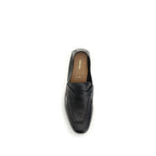 Black Calf Leather Bos Taurus Slip-On Loafers