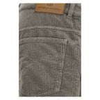 Bicolor Cotton Casual Pants
