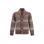 Bordeaux Alpaca Vicugna Pacos Cardigan