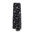 Black Silk Long Skirt