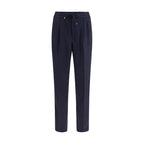 Blue Wool Oves Aries Casual Pants
