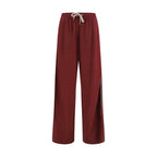 Bordeaux Cotton Athletic Pants