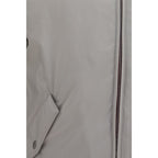 Gray Polyester Shell Jacket