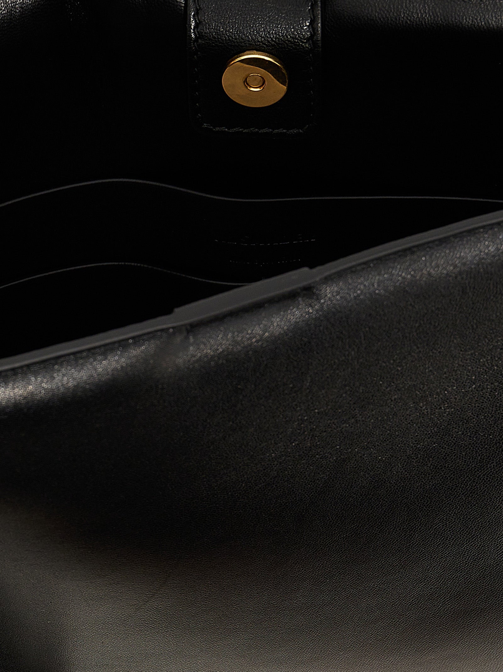 Black Calfskin Crossbody Bag