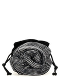 Black Viscose Crossbody Bag