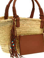 Brown Marabou Handbag