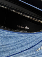 Blue Calfskin Shoulder Bag