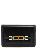 Black Leather Crossbody Bag