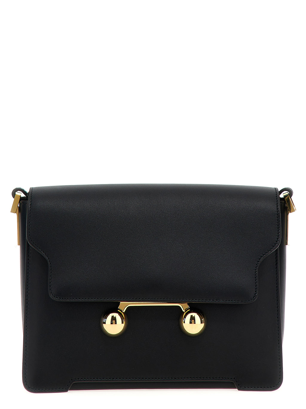 Black Calfskin Shoulder Bag