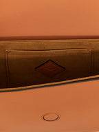 Brown Calfskin Crossbody Bag