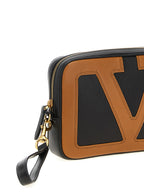 Multicolor Lamb Leather Clutch Bag