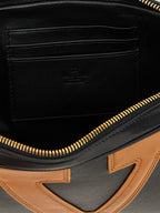 Multicolor Lamb Leather Clutch Bag