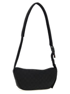 Black Polyester Crossbody Bag