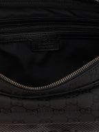 Black Polyester Crossbody Bag