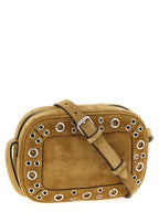 Beige Cowhide Crossbody Bag