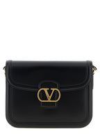Black Calfskin Shoulder Bag