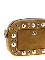 Beige Cowhide Crossbody Bag