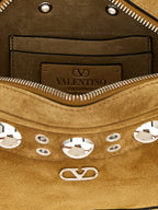 Beige Cowhide Crossbody Bag