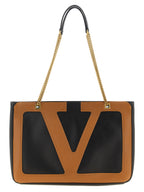 Brown Lamb Leather Tote Bag