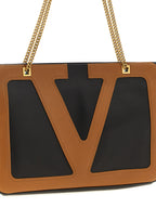 Brown Lamb Leather Tote Bag
