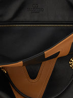 Brown Lamb Leather Tote Bag