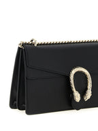 Black Calfskin Shoulder Bag