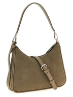 Gray Polyamide Shoulder Bag
