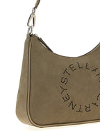 Gray Polyamide Shoulder Bag