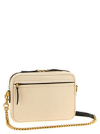 Bicolor Lamb Leather Crossbody Bag