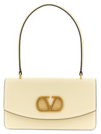 White Calfskin Shoulder Bag