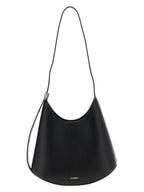 Black Bovine Leather Shoulder Bag