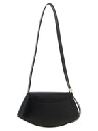 Black Bovine Leather Crossbody Bag