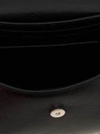 Black Bovine Leather Crossbody Bag