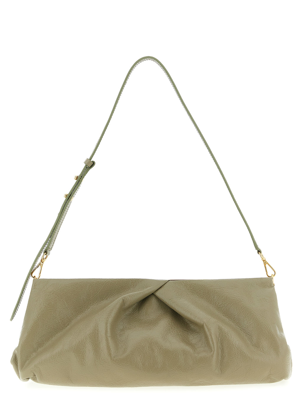 Bicolor Calfskin Clutch Bag